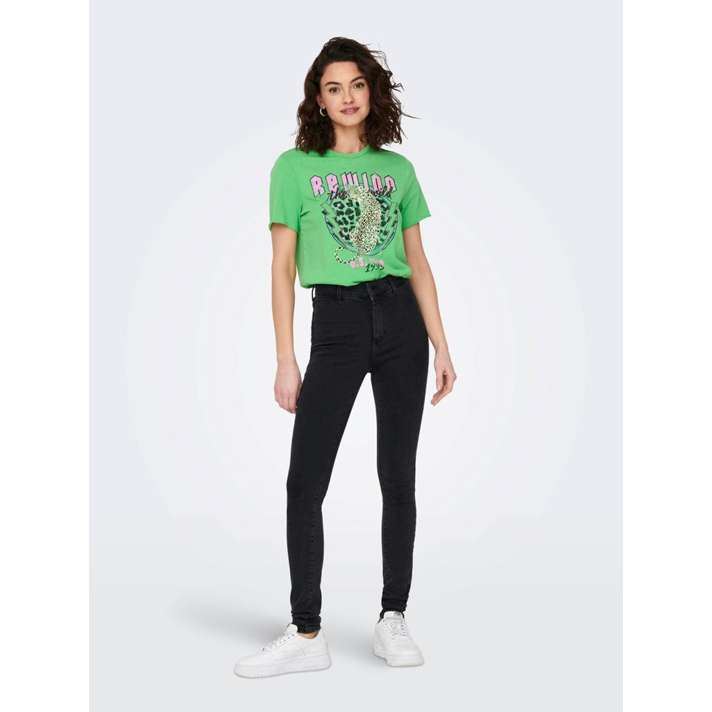 Vibrant Green Leo rewind T-shirt
